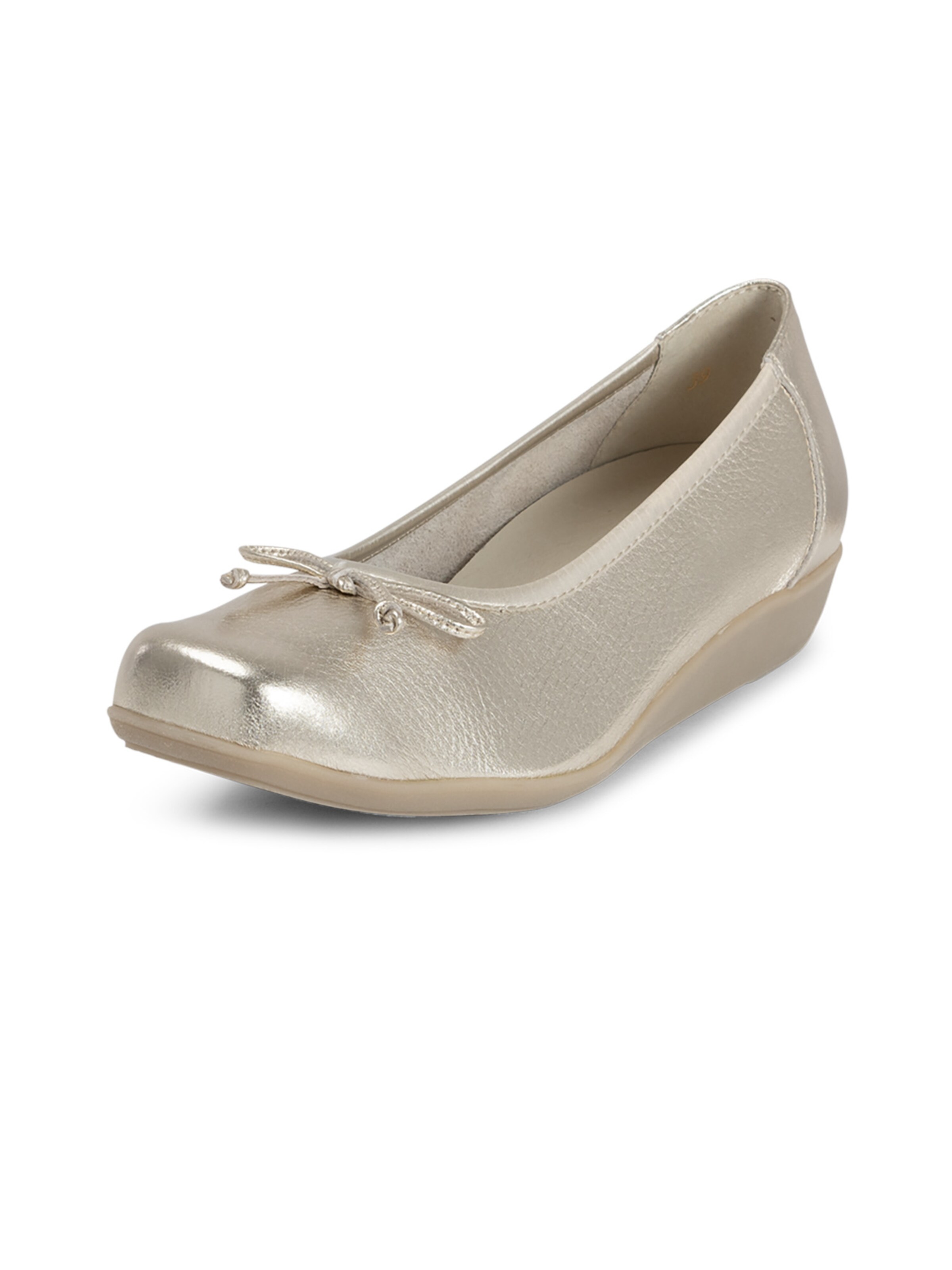 VITAFORM Ballerina in Goud: voorkant