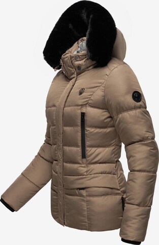 MARIKOO Winterjacke 'Loveleen' in Braun