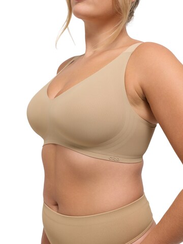 cfab Pienentävät Pienentävät rintaliivit 'Rib Comfort Minimizer BH' värissä beige