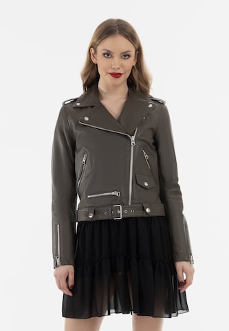 faina Between-season jacket in Brown: front