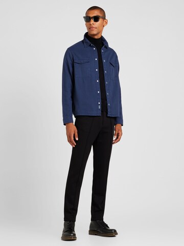 BLEND Regular fit Button Up Shirt in Blue