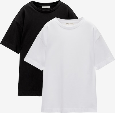 Pull&Bear Shirts i sort / hvid, Produktvisning