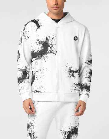 Giacca di felpa 'Splash' di Plein Sport in bianco