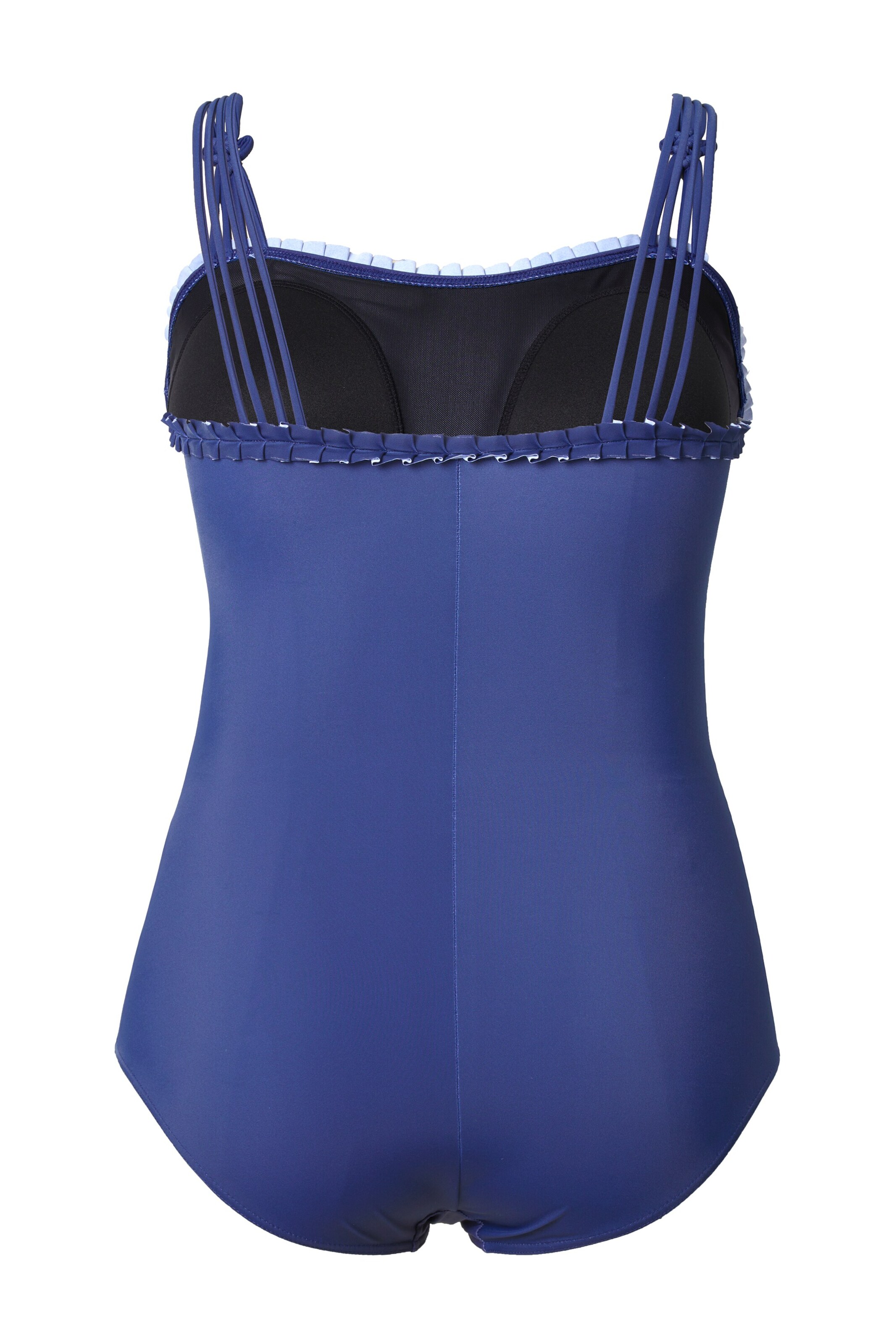 Ulla Popken Bandeau Badpak in Blauw