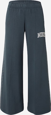 Nike Sportswear Wide leg Παντελόνι 'PHNX FLC' σε πράσινο: μπροστά