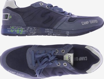CAMP DAVID Flats & Loafers in 45 in Blue: front