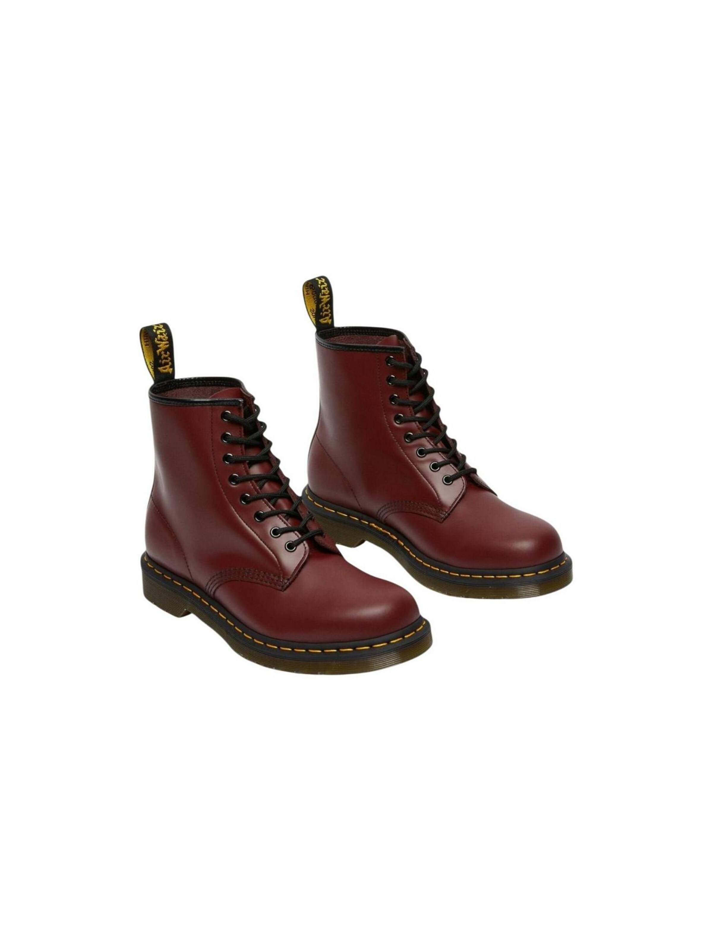 Bottines à lacets Dr. Martens en rouge