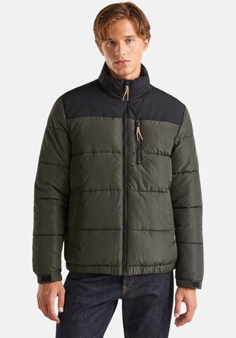 UNITED COLORS OF BENETTON Winter Jacket in Green: front