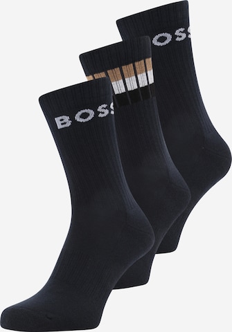 Chaussettes BOSS Orange en bleu : devant