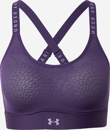 UNDER ARMOUR - Sujetador deportivo 'Infinity' en lila: frente