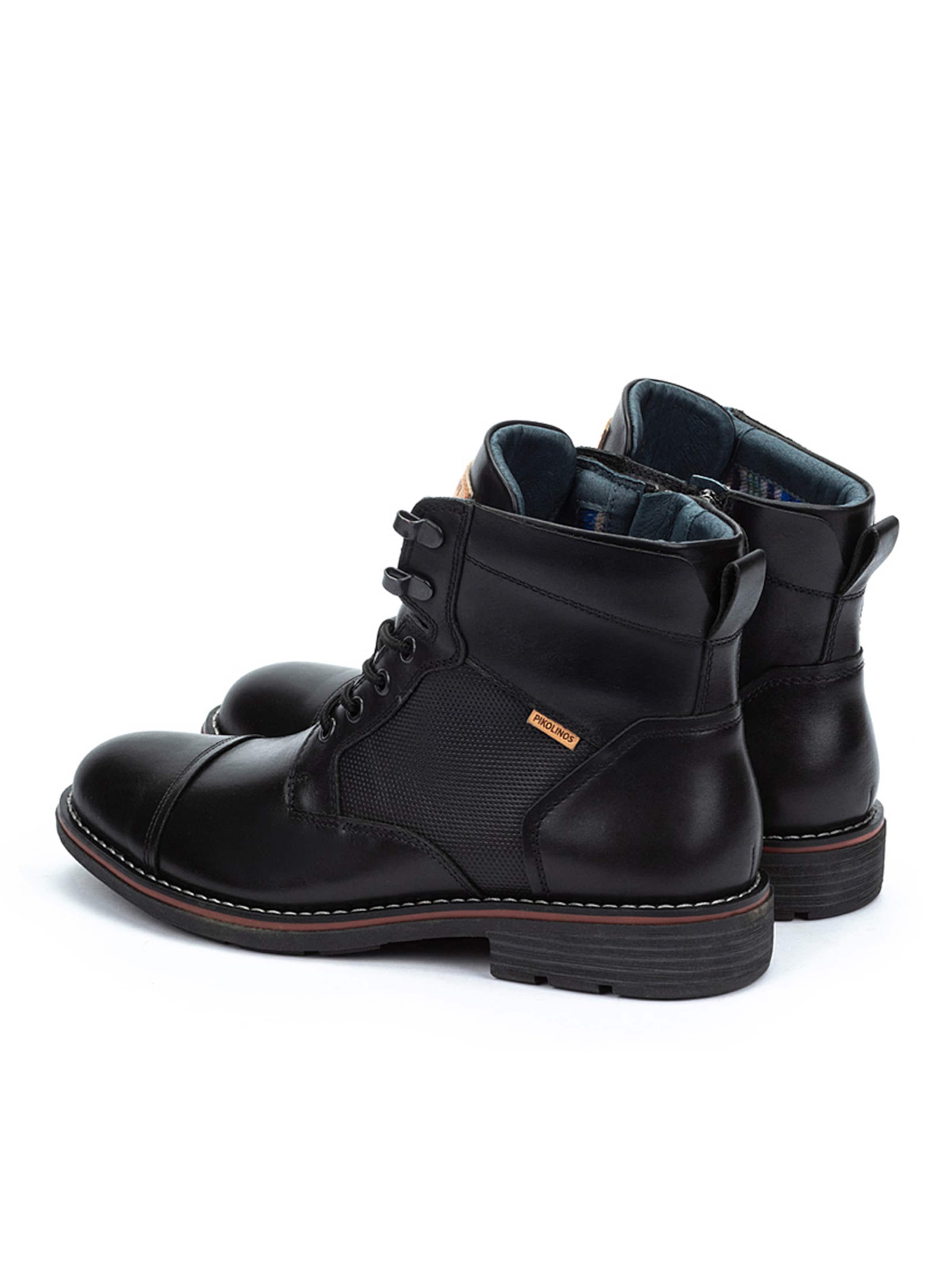 PIKOLINOS - Botas com atacadores 'York' em preto