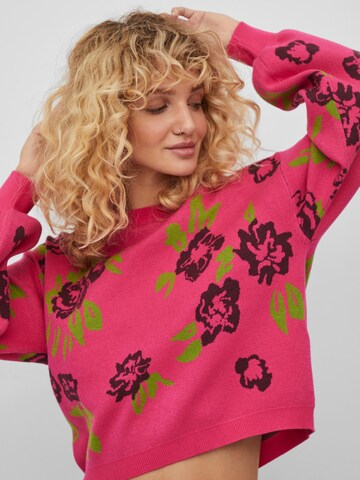 VILA Sweater 'ZASSI' in Pink