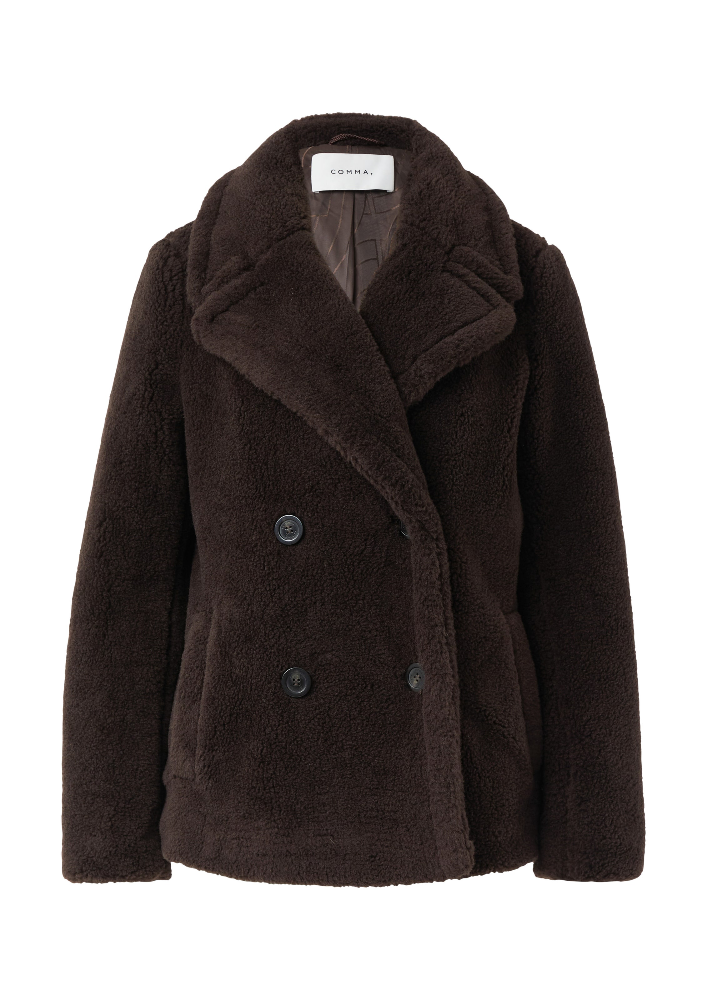 COMMA Winterjas in Bruin: voorkant