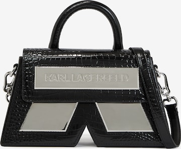 Borsa a tracolla ' IKON' di Karl Lagerfeld in nero: frontale
