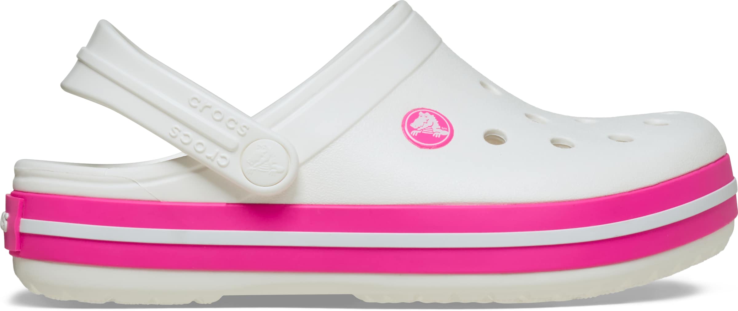 Crocs Clogs in White: front