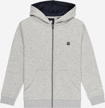 ELEMENT Athletic Zip-Up Hoodie 'CORNELL CLASSIC' in Grey: front