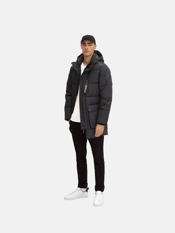 TOM TAILOR Winter Jacket in Black