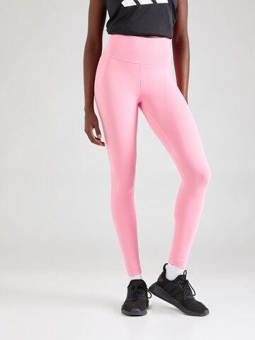 ADIDAS PERFORMANCE Skinny Workout Pants 'All Me' in Pink: front