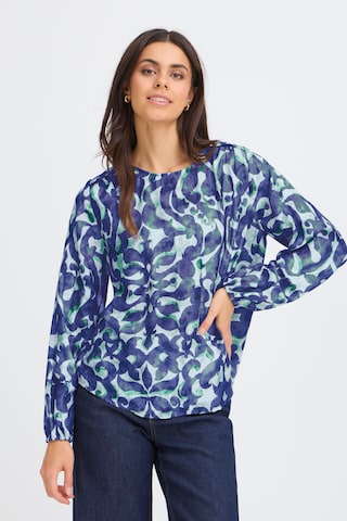 Fransa - Blusa 'ARIANA' en azul: frente