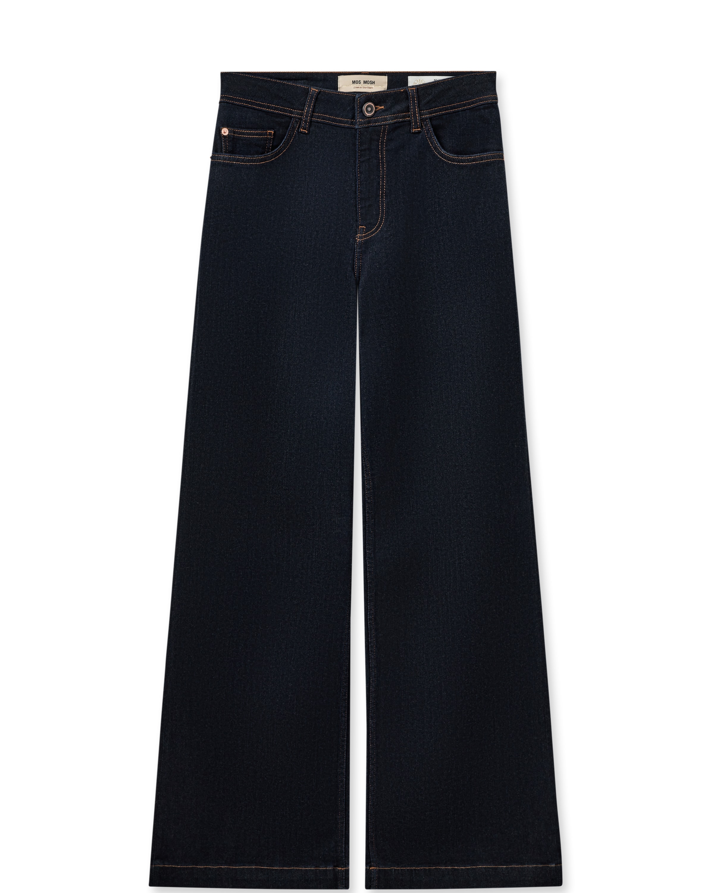 zils MOS MOSH Platas staras Džinsi: no priekšpuses