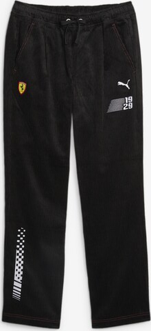 PUMA Regular Workout Pants 'Scuderia Ferrari Race Garage' in Black: front