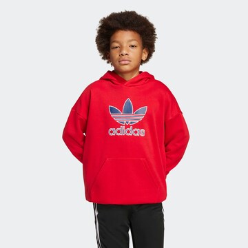 ADIDAS ORIGINALS Sweatshirt 'Trefoil' in Red: front