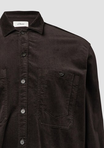 Coupe regular Chemise s.Oliver en marron