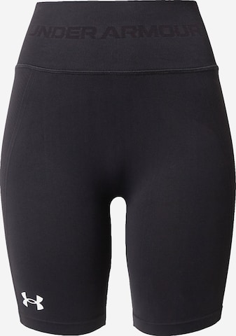 Skinny Pantalon de sport UNDER ARMOUR en noir : devant