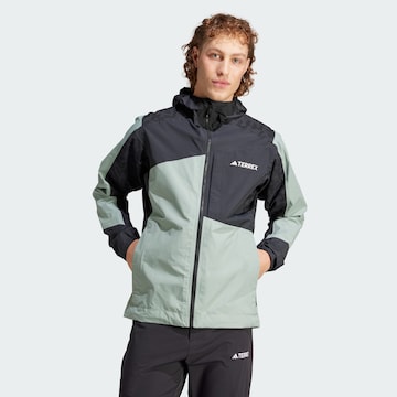 ADIDAS TERREX Outdoor jacket 'Xperior' in Green: front