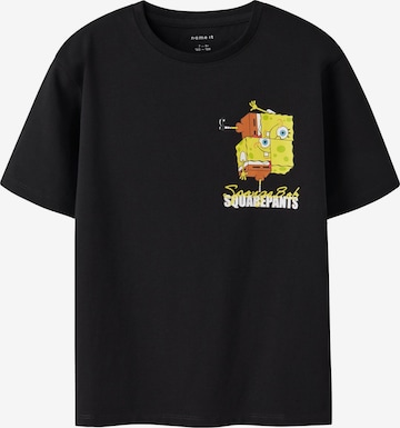 T-Shirt 'SpongeBob' NAME IT en noir : devant