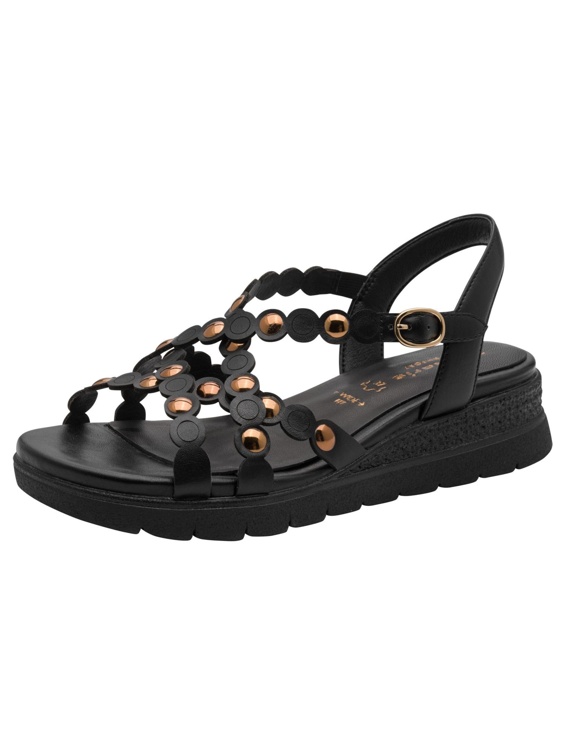 Tamaris Sandale in Schwarz: Vorderseite