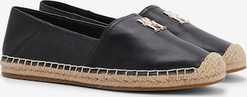 juoda TOMMY HILFIGER Espadrilės