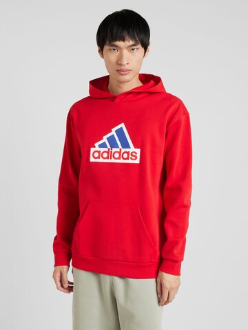 Felpa di ADIDAS SPORTSWEAR in rosso: frontale