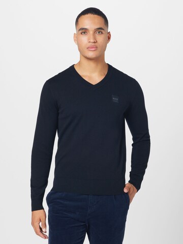 BOSS Sweater 'Kanovano' in Black: front