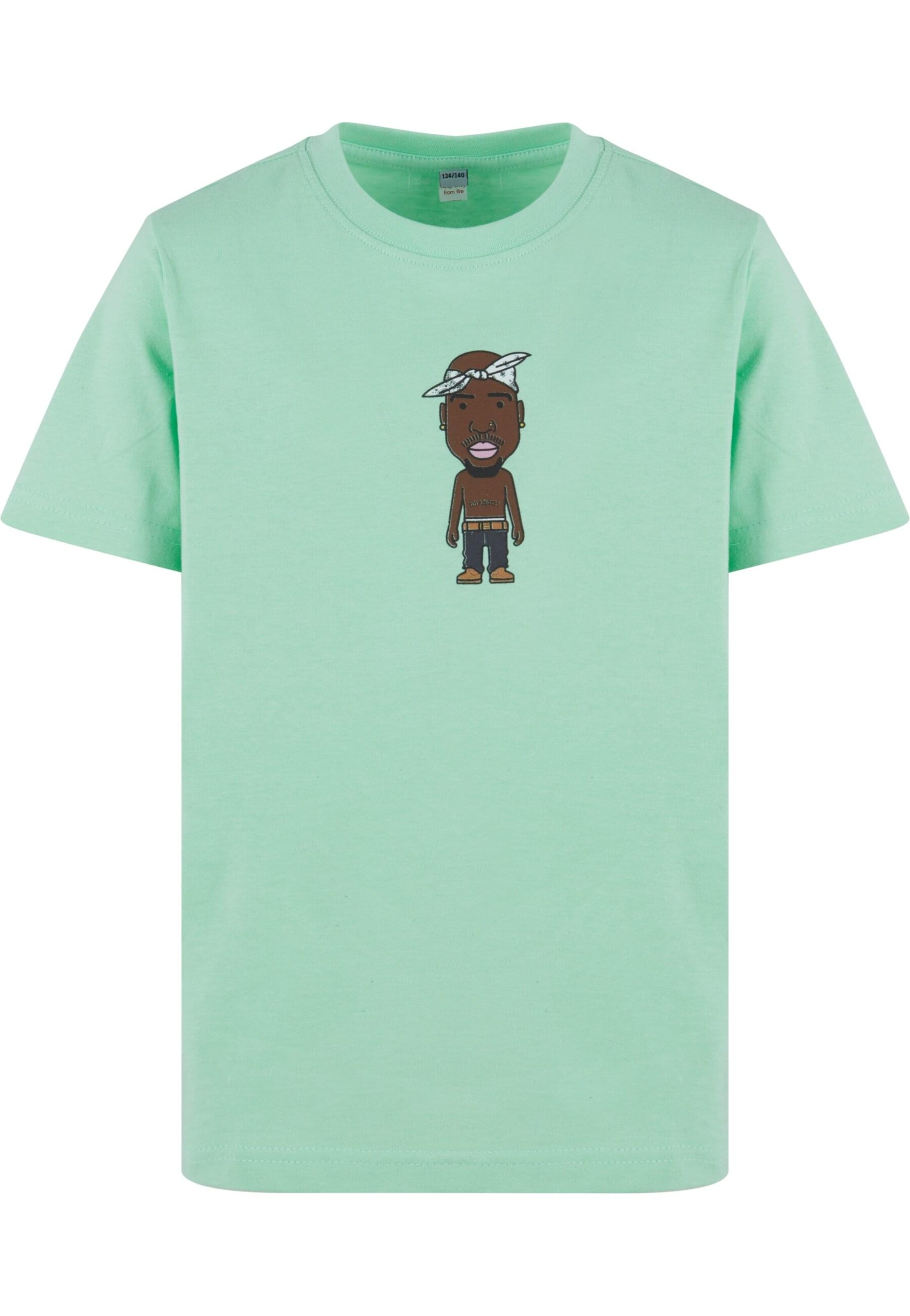 Mister Tee Shirt 'Sketch' in Green: front