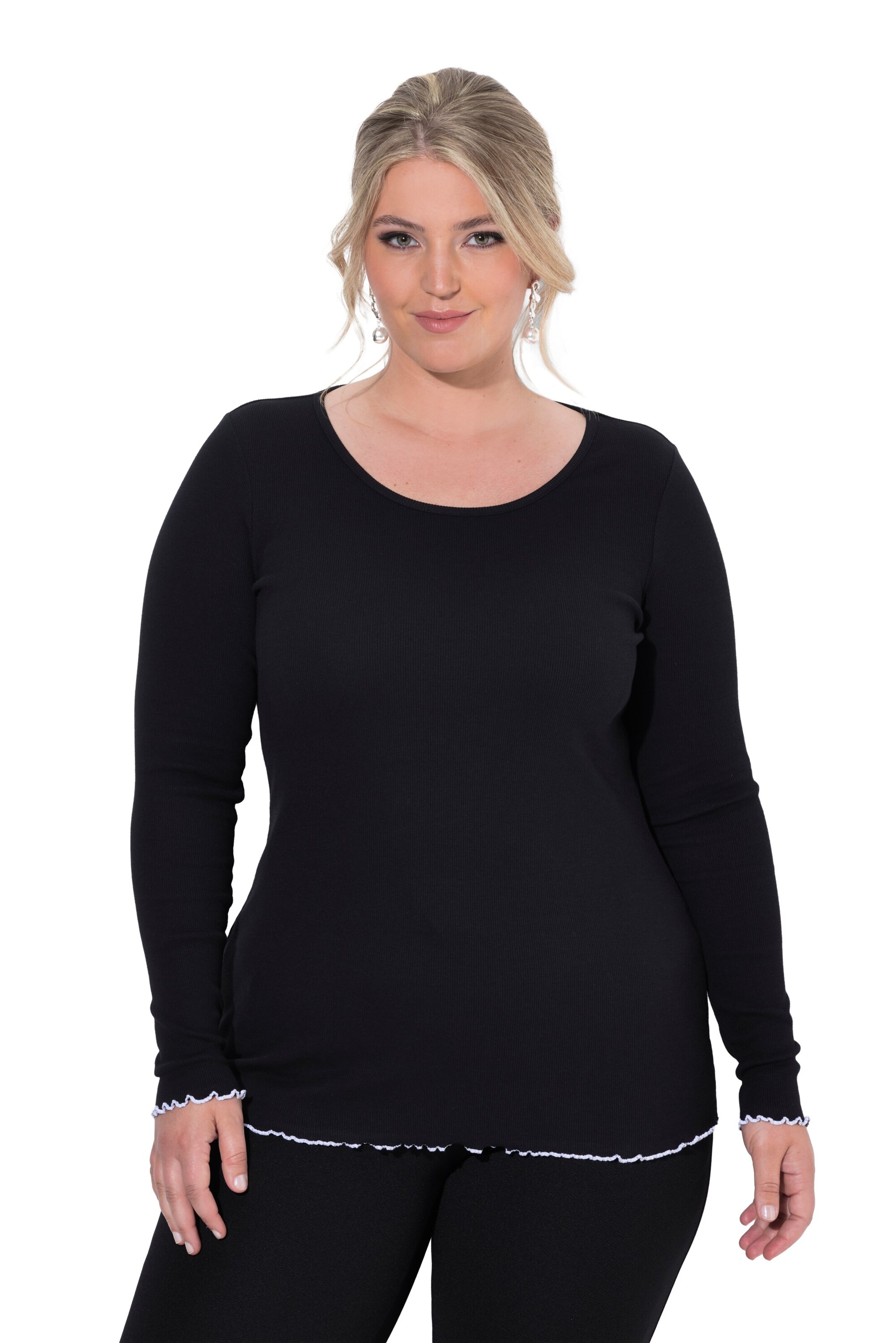 MIAMODA Shirt in Black: front