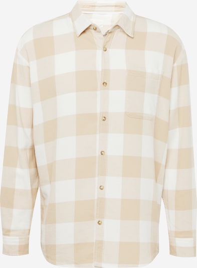 QS Рубашка в Светло-коричневый / Белый, Обзор товара