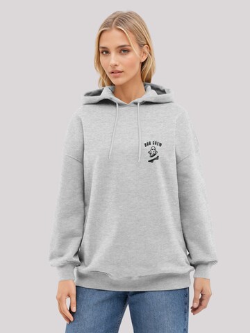 F4NT4STIC Sweatshirt 'Halloween Boo Crew Ghost' in Grijs: voorkant