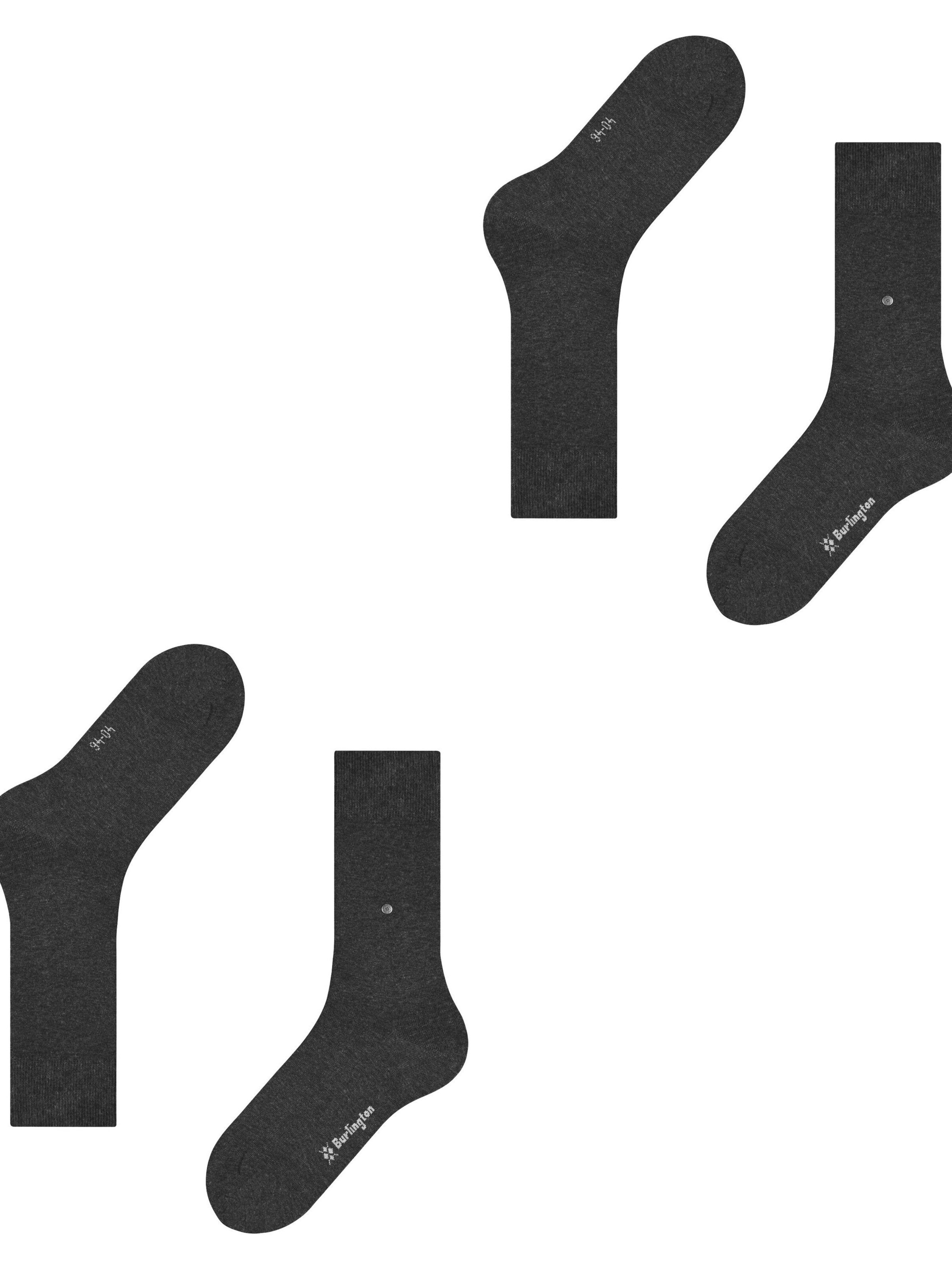 BURLINGTON Socks 'Everyday 2-Pack' in Grey