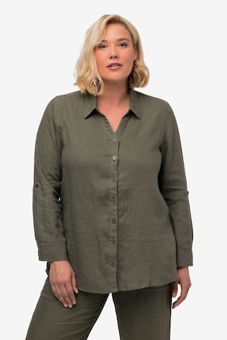 Ulla Popken Blouse in Green: front