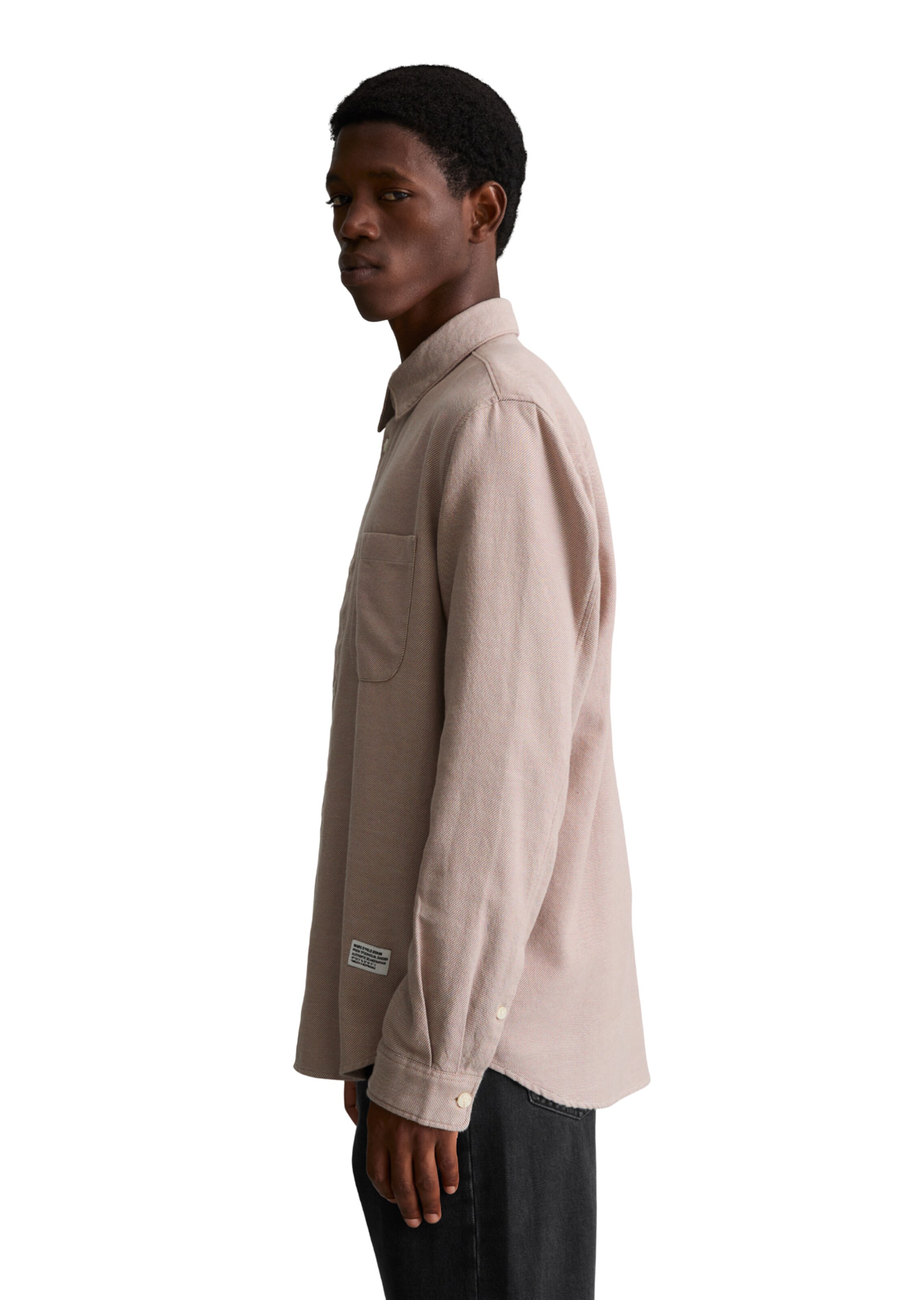 Marc O'Polo DENIM Regular fit Button Up Shirt in Beige: side