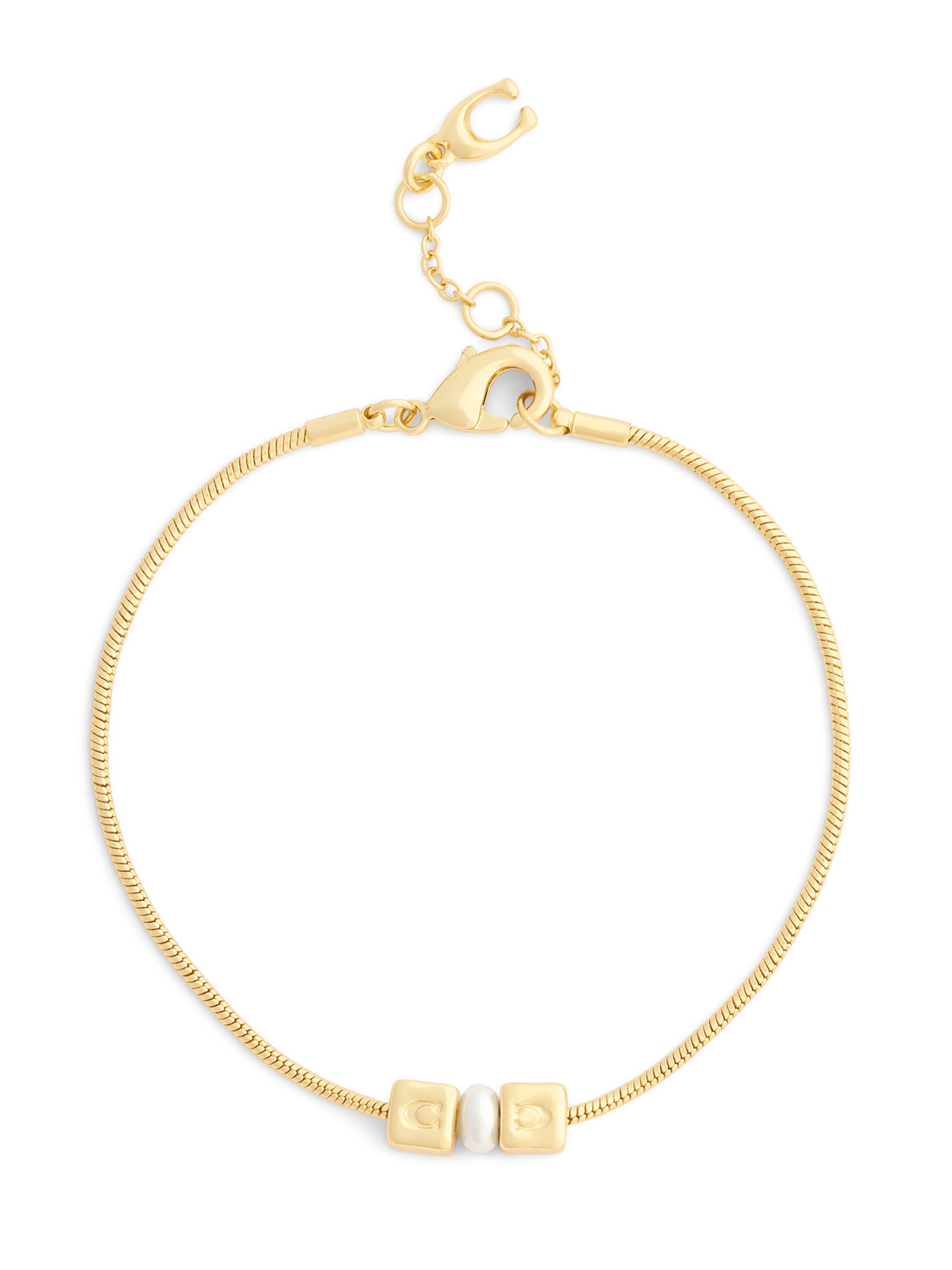 COACH Bracelet 'Signature' in Gold: front