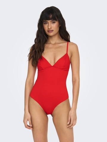 Maillot de bain ONLY en rouge : devant