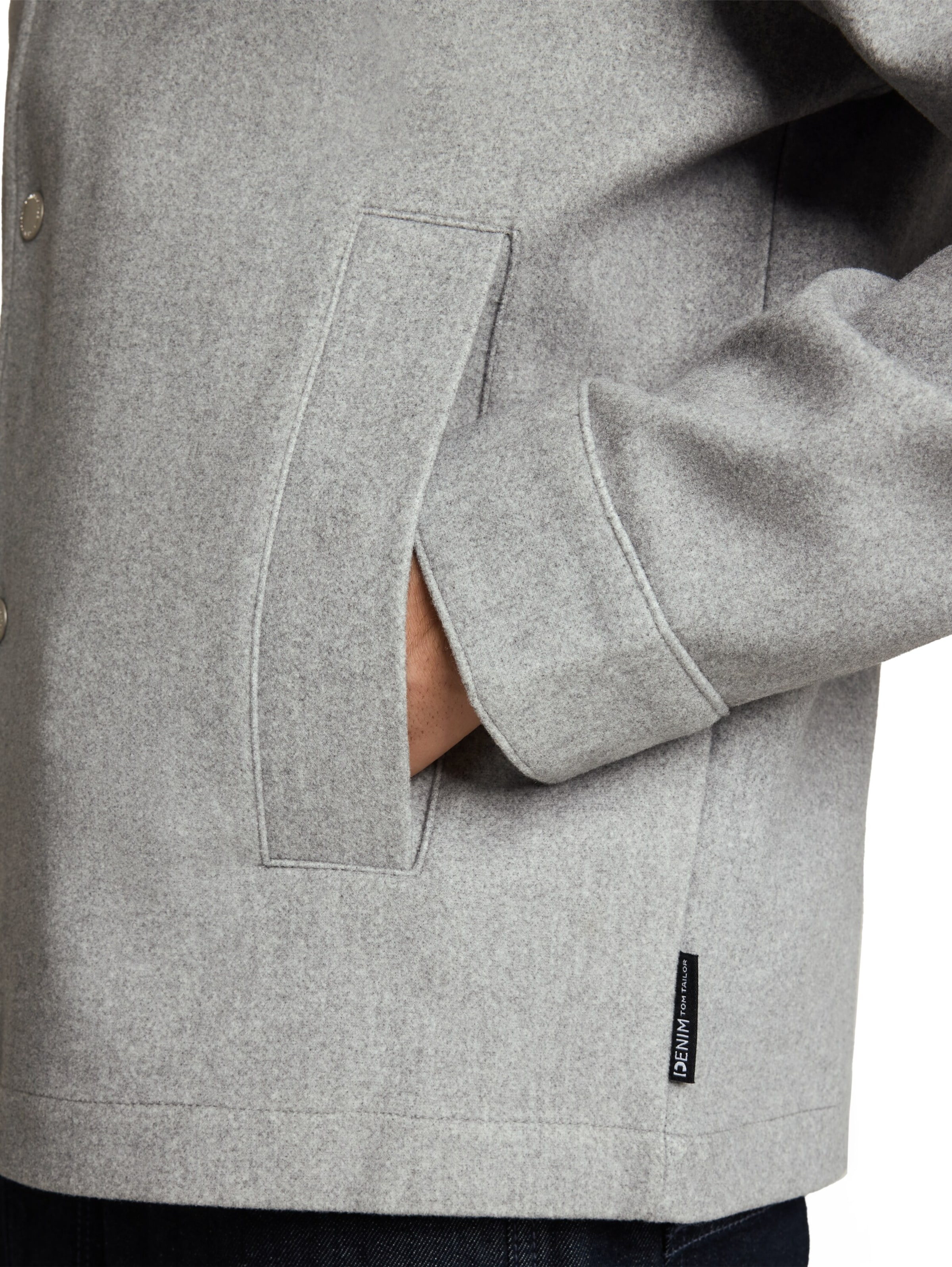 TOM TAILOR DENIM Tussenjas in Grijs