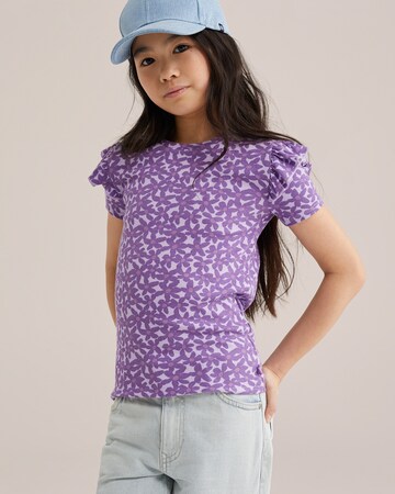 WE Fashion Футболка в Лиловый: спереди