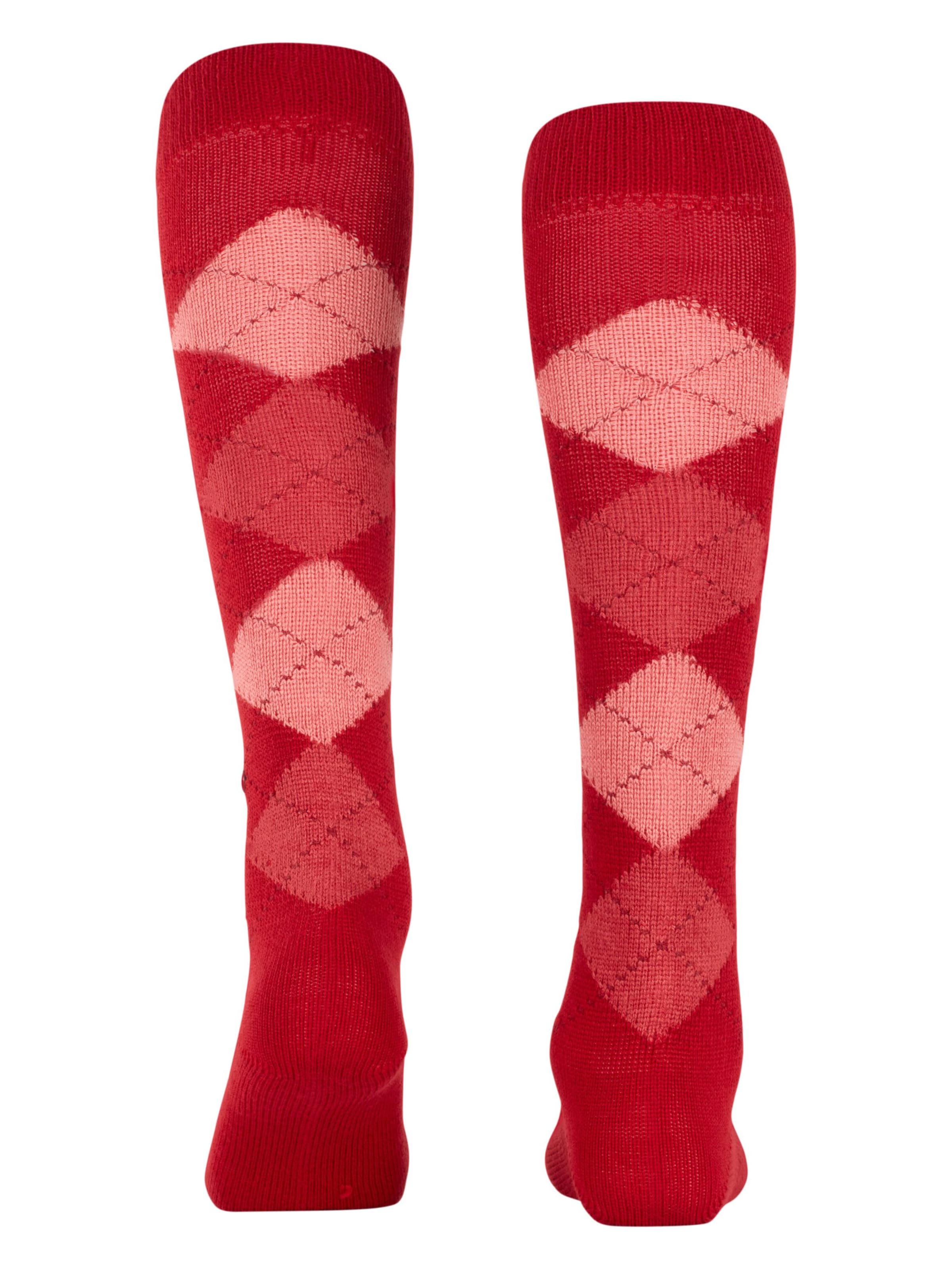 BURLINGTON Overknee Strümpfe 'Whitby'‌‌‌‌‌‌‌‌ in Rot