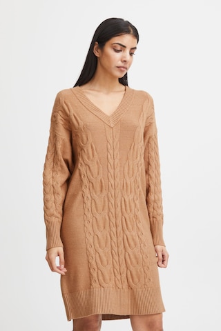 b.young Knitted dress 'Milo' in Brown: front