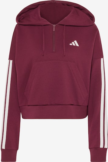 ADIDAS SPORTSWEAR Sportsweatshirt in XS in burgunder / weiß, Produktansicht