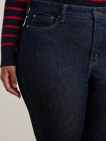 Lauren Ralph Lauren Plus Skinny Kavbojke | modra barva