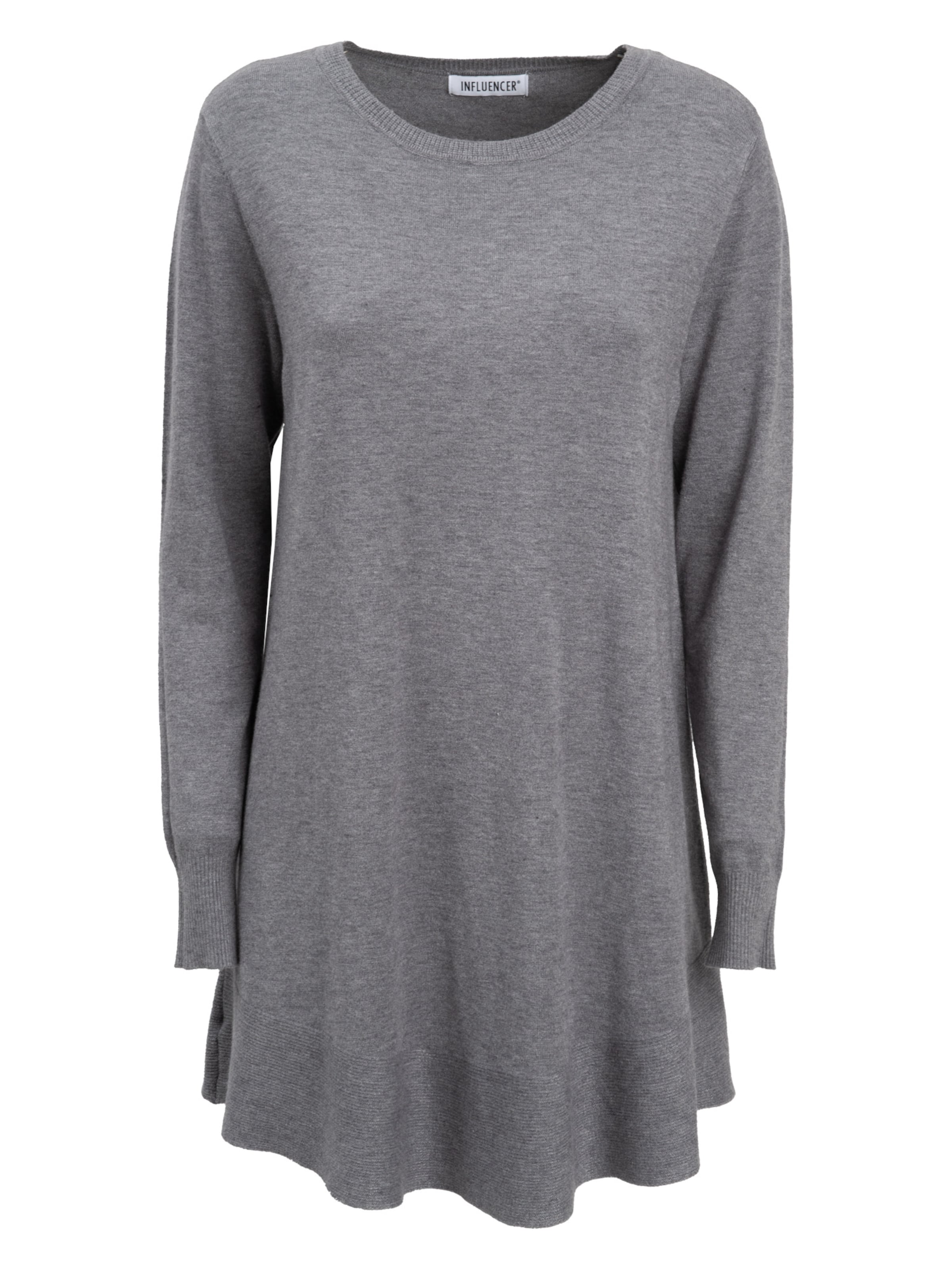 Influencer Tröja i grå: framsida